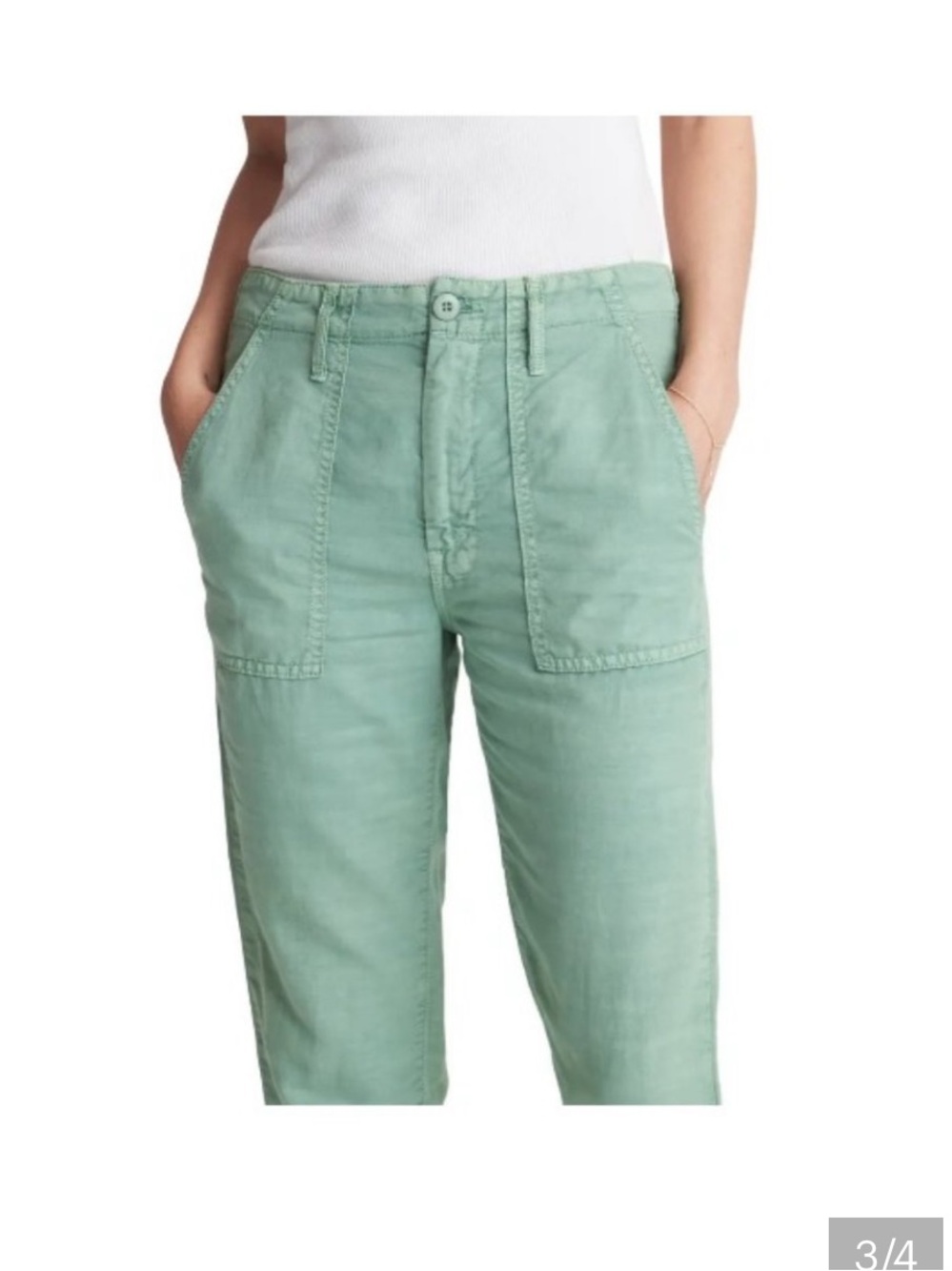 NWT Mother The Shaker
Chop Crop Pants mint green
$218 casual summer revolve - Picture 2 of 10